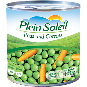 PLEIN SOLEIL PEAS & CARROTS 400G