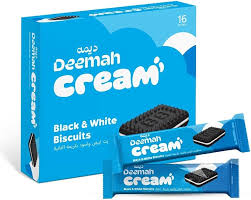 Deemah Black & White Cream Biscuits X12
