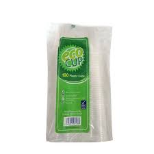 ECO CUP PLASTIC THIN CUPS 180CC *100