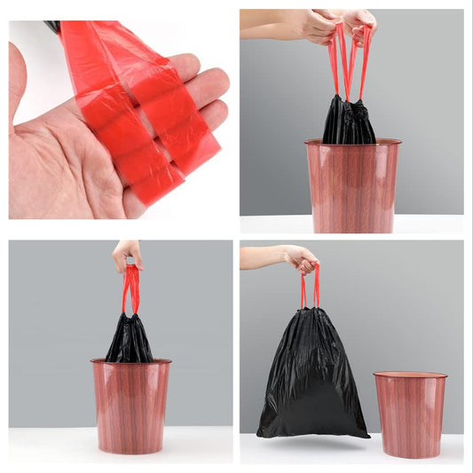 PLASTIC GARBAGE BAG LARGE WITH TIE 12PCS