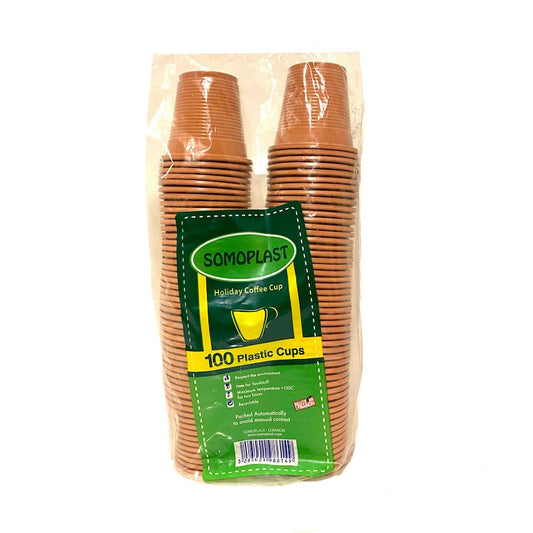 PLASTIC COFFE CUPS 80CCX 100