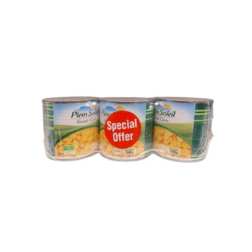 PLEIN SOLEIL 3X CORN 340G PROMO