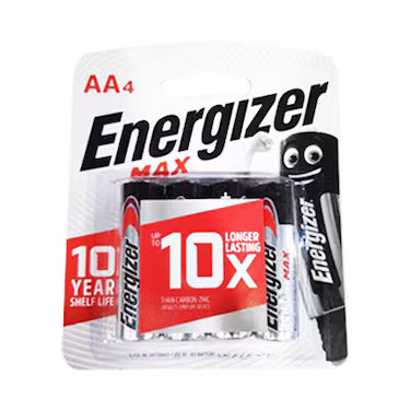 ENERGIZER MAX BATTERIS AA X4