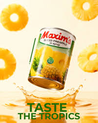 MAXIM PINEAPPLE SLICES 565G