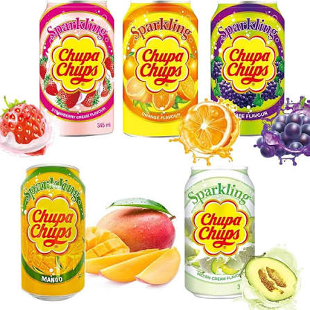 CHUPA CHUPS FIZZY DRINK 330MLX24